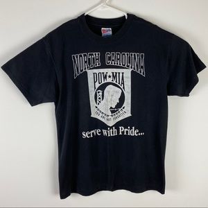 VTG Hanes Heavyweight 50/50 POW MIA single-stitch